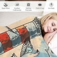 thumbnail image 3 of Shiartex  Lighthouse and Seagull Throw Blanket for Couch Bed Sofa Super Soft Cozy Blankets Lightweight Flannel Throw Blanket White, 3 of 6