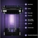 thumbnail image 5 of Matamoscas eléctrico resistente al agua para jardines, matamosquitos con rejilla de alto voltaje, seguro para familias y mascotas, para zonas interiores y exteriores de hasta 100 metros cuadrados, 5 of 5