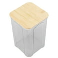 thumbnail image 2 of Récipient Hermétique pour Aliments, Bocal Transparent avec Couvercle en Bambou pour Cuisine Et Garde-Manger, Stockage De Nouilles Farine Céréales Riz Thé Grains De Café(1400ml), 2 of 14
