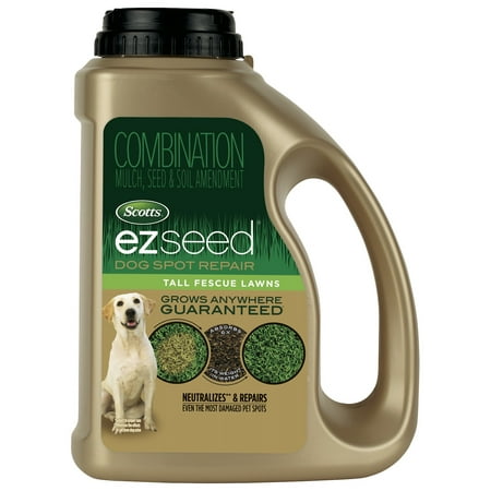 Scotts 2lbs EZ Seed Dog Spot Repair Rescue Jug: Lawn Fertilizer, Grass Growth, Pourable Application, 100 sq ft Coverage