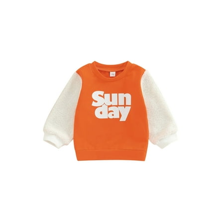 

Toddler Baby Sweatshirt Top Long Sleeve Crewneck Casual Pullover Sweaters Infant Winter Clothes