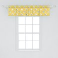 thumbnail image 2 of Ambesonne Animal Art Valance Pack of 2, Cartoon Pattern Sheep, 54"X12", Mustard White Grey, 2 of 4