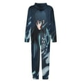 thumbnail image 5 of Demon Slayer Muichiro Tokito Kids Hooded Jumpsuit Union Suit Onesie One Piece Blanket for Boys Girls, 5 of 7