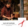 thumbnail image 2 of 12 Inch Plastic Caliper Curved Leg for Clay Sculpturing Pottery Tool Red, 2 of 4