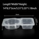 thumbnail image 4 of Double Compartment Condiment Container, Double Condiment Containers with Lids, 2 Compartment Snack Containers for to-go Sauce, 4 of 5