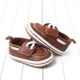 thumbnail image 7 of Rhuody Unisex Sneakers For Boys Girls 0-6 Months Spring And Summer Casual Flat Bottom Light On Comfortable Solid Color Minimalist Style Lovely Shoes Brown, 7 of 7