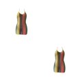 thumbnail image 1 of Vestido de malla sexy Qarigey Hollow Estética Sundress Transpirable Slim Clubwear Playa Vacaciones Verano Moda Ropa XL, 1 of 6