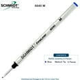 thumbnail image 2 of 6X Schmidt 6040 M FineLiner Fiber Tip Metal Body Refill Blue Ink Medium Tip, 2 of 3