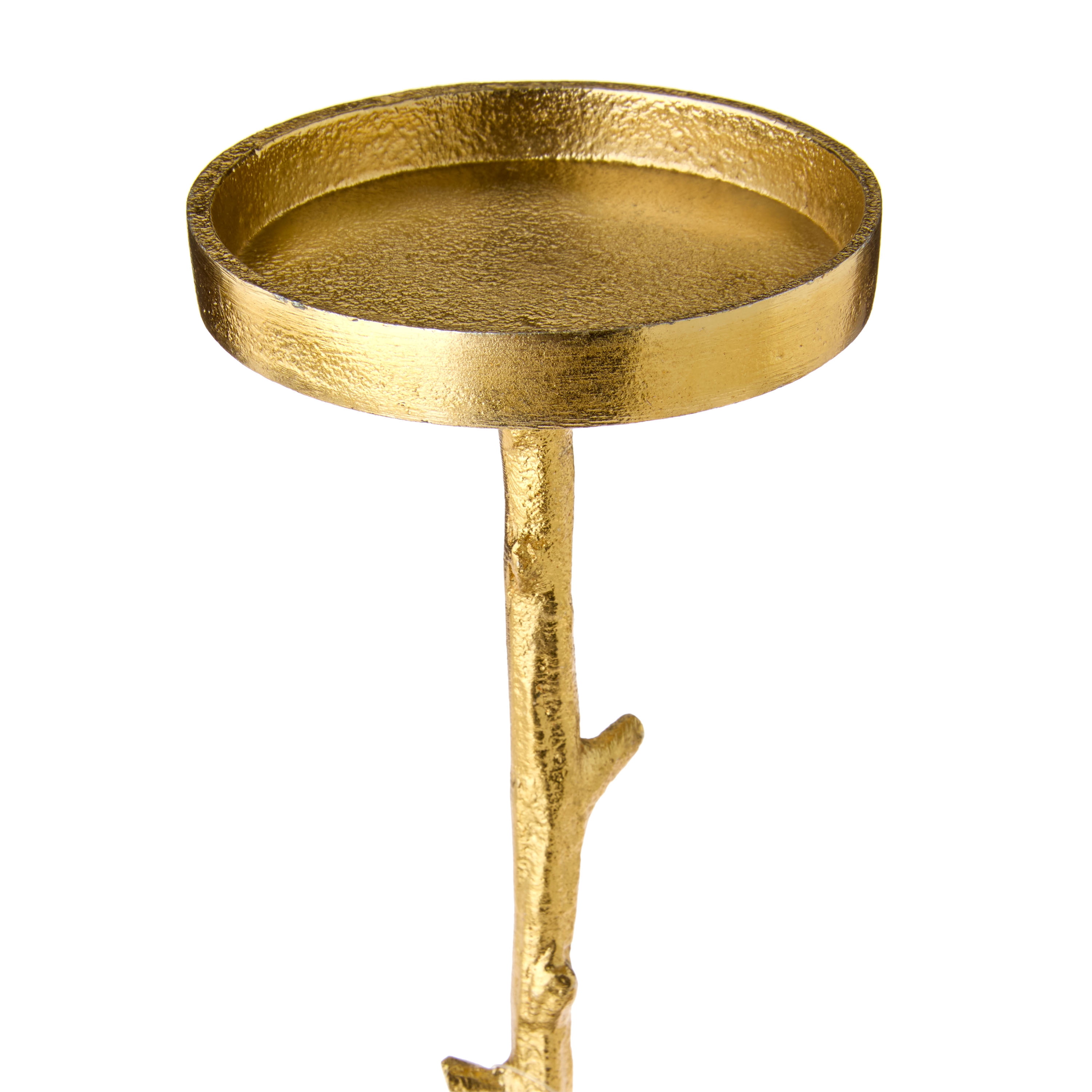 Large Rustic Gold Metal Antler Christmas Pillar Candle Holder, 10", by Holiday Time