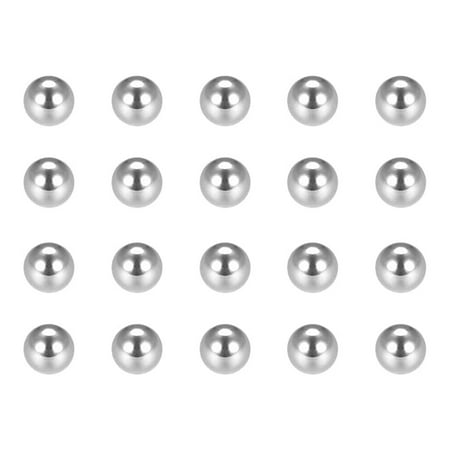 Uxcell G25 Metric Bearing Precision Balls Chrome Steel Silver Tone 100pcs 0.1''
