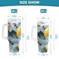 thumbnail image 6 of Yayeee 40oz Stainless Steel Tumbler with Straw and Handle Double-Wall Insulated Travel Water Bottle, Lemon Pattern, 6 of 8