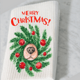 thumbnail image 5 of Versatility Christmas Kitchen Towels White 16x24 Dog Nose Wreath Funny Decor - Set of 2, 5 of 6