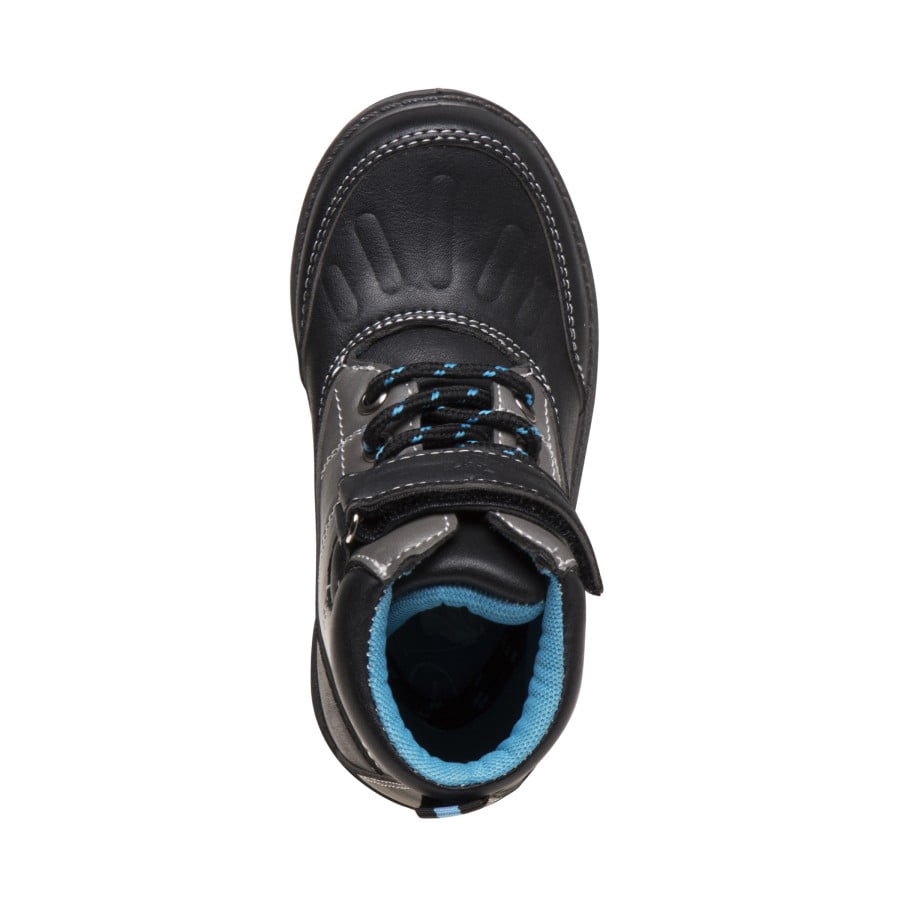Beverly Hills Polo Club Toddler Boys Synthetic Hook and Loop Casual Boots, Black Blue, Size: 6
