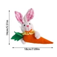 thumbnail image 2 of Binwennn Christmas Hanging Decorations Easter Cute Rabbit Hugging Carrot Pendant Easter Decorative Pendant Cute Easter Handheld Carrot Decorative Doll Pendant For Children Boys And Girls, 2 of 7