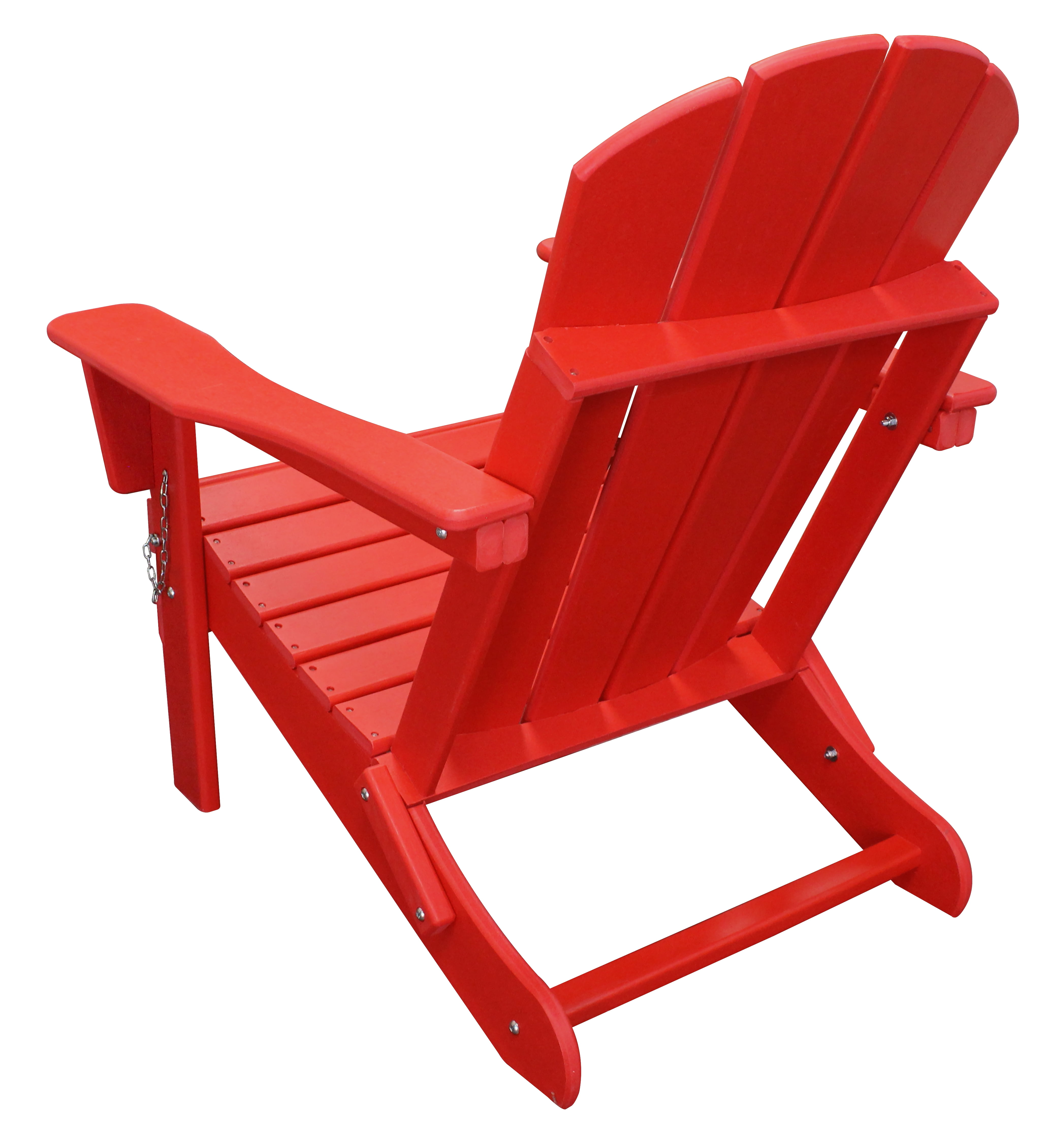 All-Weather Adult Folding Adirondack Chair - Red