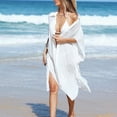 thumbnail image 6 of Ohufall Womens Swimsuit Cover Up Shirt for Summer Dress Bikini Beachwear Loose Beach Cover Ups Bathing Suit, 6 of 6