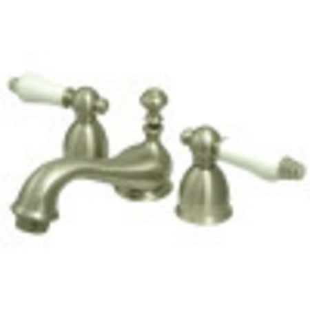 UPC 663370005992 product image for Kingston Brass KS3958PL Restoration Mini-Widespread Bathroom Faucet  Brushed Nic | upcitemdb.com
