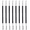 Black, variant on ABCISI 8 Pieces Nail Cuticle Pusher, Stainless Steel Nail Polish Cuticle Remover, Double Ended Manicure Nail Pedicure Tool, Metal Cuticle Peeler Scraper for Fingernails and Toenails (Black)