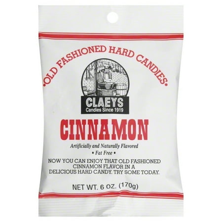 - Claey's Fat-Free Old Fashioned Cinnamon Hard Candies, 6 Oz.
