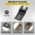 thumbnail image 5 of 100PCS Oscillating Saw Blades Quick Release Multitool Blades Kit HCS Tool Blades for Wood Plastic Compatible with Dewalt Dremel Fein Worx Bosch Makita Milwaukee, 5 of 6