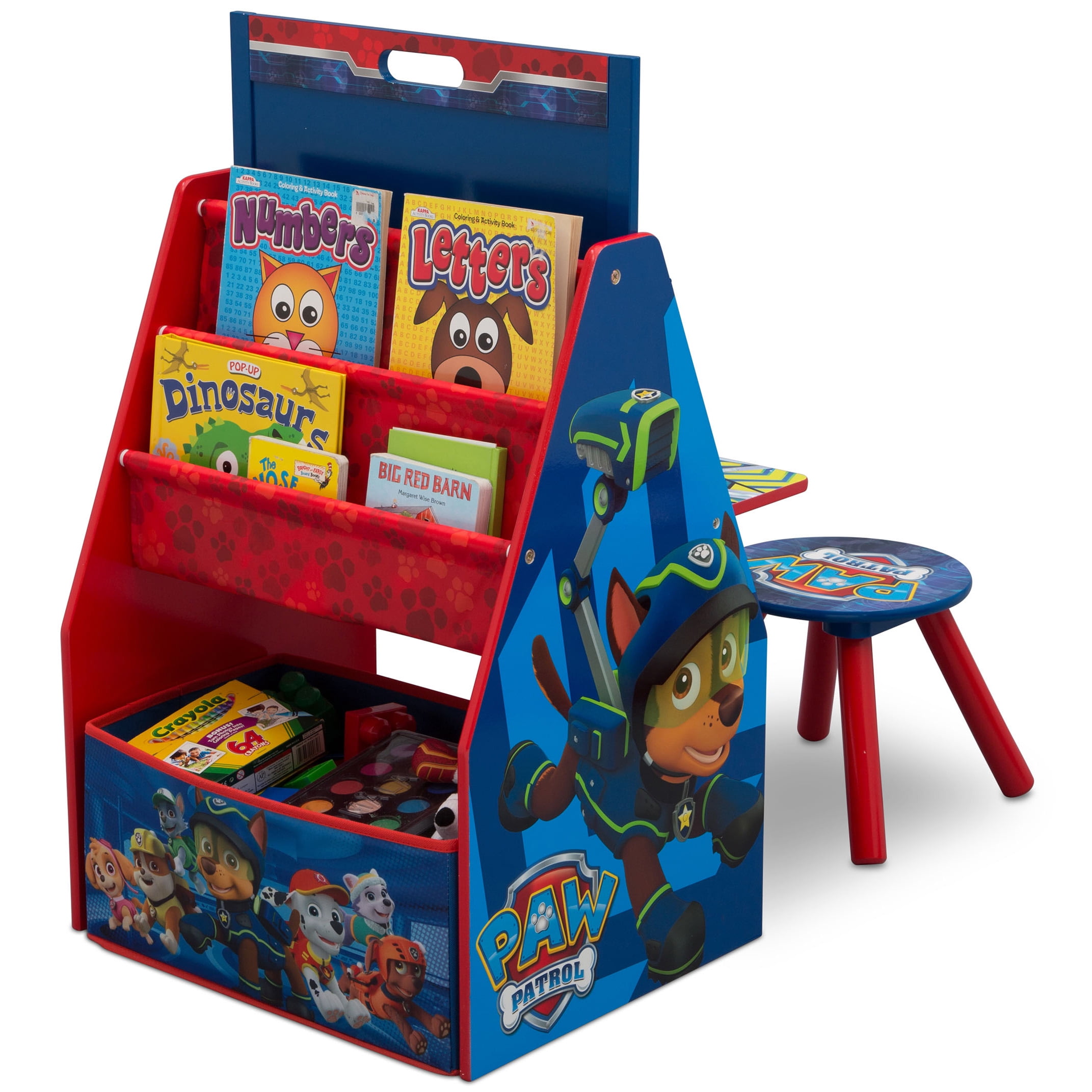 Nick Jr Paw Patrol Deluxe Kids Art Table Easel Desk Stool Toy Organizer By Delta Children Walmart Com Walmart Com