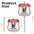 thumbnail image 2 of Warning This Property is Protected by Boston Terrier (10 Pack) 12 inch X 12 inch Shield Shaped Rust-Free Aluminum Metal Signs with Aluminum Mounting Stakes Weather Resistant Made in the, 2 of 8