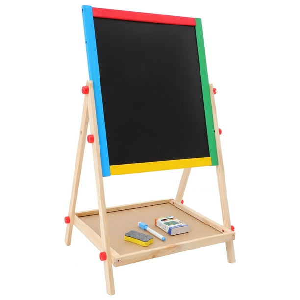Caballete De Arte De Madera Maciza, Mini Pizarrón/Tabla De Gis Para Mensajes En Pared, Caballete Para Pintura Y Arte