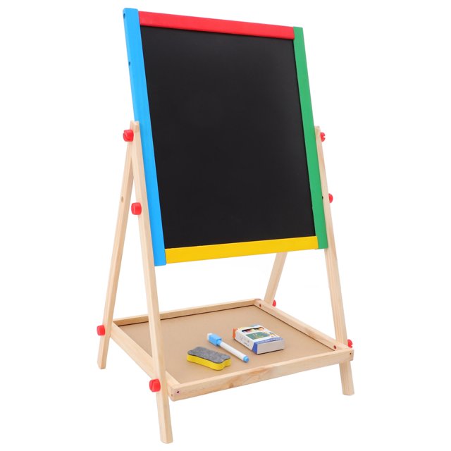 Caballete De Arte De Madera Maciza, Mini Pizarrón/Tabla De Gis Para Mensajes En Pared, Caballete Para Pintura Y Arte