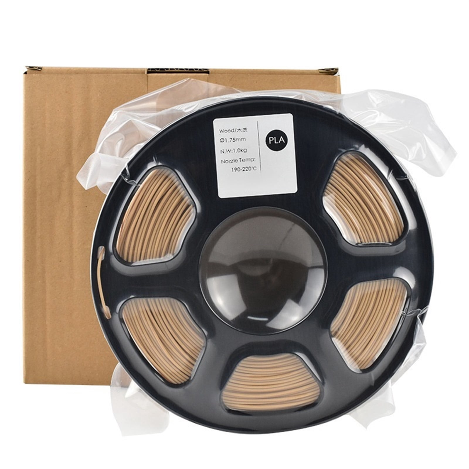 Wood 3D Printer Filament PLA Filament 1.75mm Matte Dimensional Accuracy +/- 0.03mm 1kg Spool for 3D Printing
