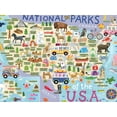 thumbnail image 1 of Rompecabezas con mapa de los parques nacionales de Ceaco, 500 piezas, 1 of 8
