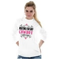 thumbnail image 4 of Cowgirls Dont Cry Pretty Southern Women's Long Sleeve T Shirt Brisco Brands S, 4 of 6