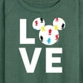 thumbnail image 3 of Mickey & Friends - Mickey Love Fill - Women's Lightweight French Terry Long Sleeve Shirt, 3 of 5
