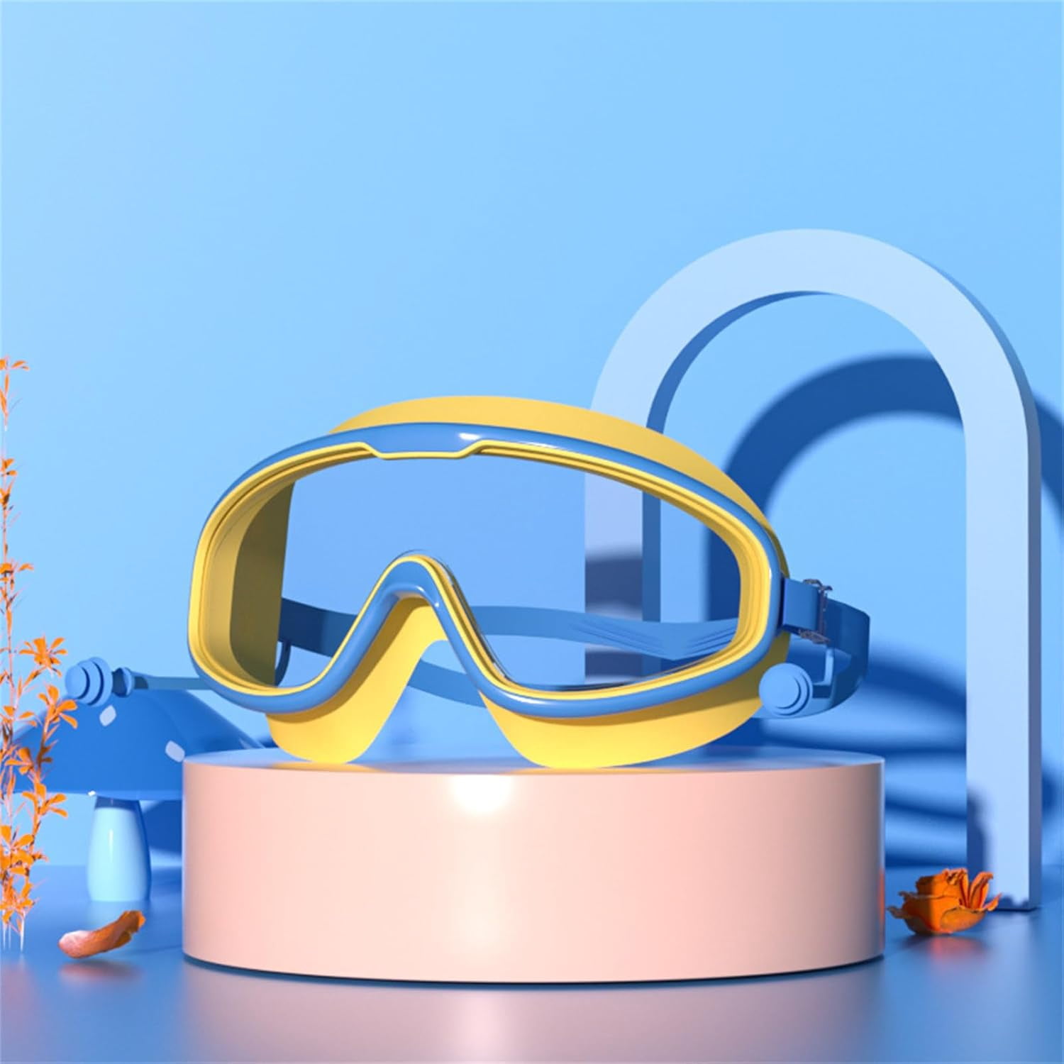 My Cool Summer Clip on Goggles, HD Waterproof and Anti-Fog Swimming Goggles for Ages 2-14
