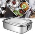 thumbnail image 2 of 1 Pce Récipient à Lunch en Acier Inoxydable 1200ml Bento Récipient Alimentaire Sn..., 2 of 2