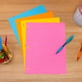 thumbnail image 6 of (2 pack) Astrobrights Wide Ruled Filler Paper, 24 lb./89 gsm, 4-Color Assortment, 100 Sheets, 6 of 7