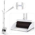 thumbnail image 1 of Upright Stand Broom And Dustpan Set With Removable Handle, Self-Cleaning Dustpan Teeth For Kitchen, Bathroom, And Outdoor Areas, Including Space-Saving Lockable Dustpan Lid, 1 of 5