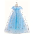 thumbnail image 4 of Girls' Role-Playing LED Light Princess Dress, Fairy Cape Costume, Holiday Party Ball Gown (Batteries Not Included), 4 of 4