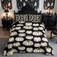 thumbnail image 2 of Erosebridal Autumn Pumpkin Full Size Comforter Sets 3-Piece,Happy Fall Bedding Comforter Set,Black,Reversible,1 Comforter and 2 Pillowcases, 2 of 6