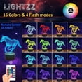 thumbnail image 3 of PYYNA-Horse Gifts for Girls, Horse Night Light, Horses Stuff 16 Colors Changing Lamp with Remote Control, Christmas Gift Birthday Holiday and White Elephant Gifts for Girls 6-12, 3 of 4