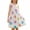 Blue, variant on Girls Summer Vacation Dress Kids Sleeveless Cute Cotton Sundresses Ruffle Flare Tank Dress Pink, 1 Years