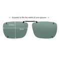 thumbnail image 4 of Solar Shield Dioptics Unisex Rectangle Fashion Sunglasses Black, 4 of 5