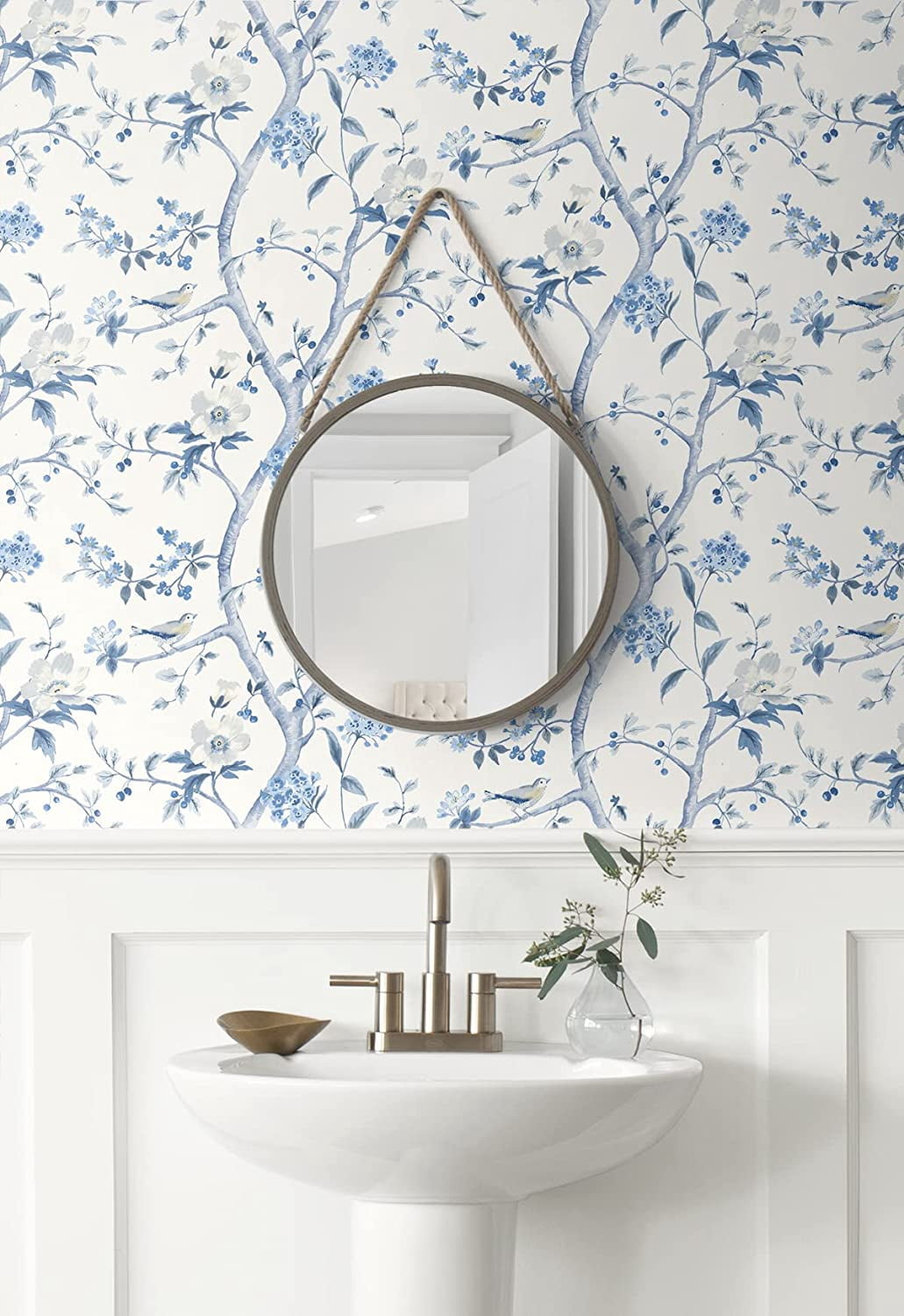 Lillian August Floral Trail Peel and Stick Wallpaper