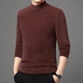 thumbnail image 2 of cfhntfmh Mens Pullover Sweaters Wool Slim Long Sleeve Knitted Sweaters Fall Winter Warm Mock Neck Thermal Shirts, 2 of 4
