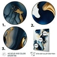 thumbnail image 3 of Designart Abstract Geode Marble Blue I Canvas Wall Art, 3 of 5