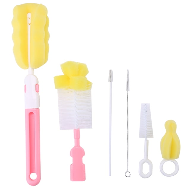 Cepillo de limpieza, 6 piezas Cepillo para pezones para biberones Cepillo para pezones para bebés Los mejores materiales