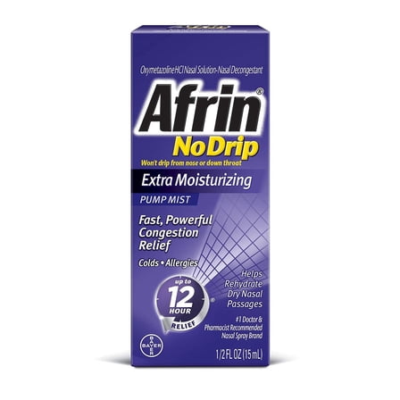 Afrin No Drip Pump Mist, Extra Moisturizing 15 mL
