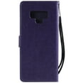 thumbnail image 3 of Galaxy Note 9 Wallet Case, Allytech Samsung Note 9 Edge [Embossed Cat & Tree] PU Leather Full Body Protective Case Folio Flip Stand Cover with Card Holder for Samsung Galaxy Note 9, Purple, 3 of 8