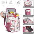 thumbnail image 5 of Travel Cooler Bag - Pioneer Flower Floral Print Pattern Camping Beer Cooler Backpack with Bottle Opener- Waterproof Insulated Picnic Backpacks - Cooler Bag for Beach, 5 of 6