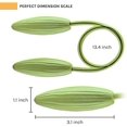 thumbnail image 2 of 4 Pack DIY Twist Curtain Tiebacks Creative Decorative Crystal Drape Tie Backs European Style Random Modelling Curtain Holdbacks for Home & Office Window Blackout & Sheer Drapery (Tender Green), 2 of 8