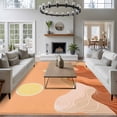 thumbnail image 5 of Mountain Line Area Rug 5x8 Washable Rug Non Slip Boho Minimalist Landscape Art Sun Orange Large Area Rug Soft Stainresistant Indoor Floor Carpet for Living Room Bedroom Home Office Dining Room, 5 of 7